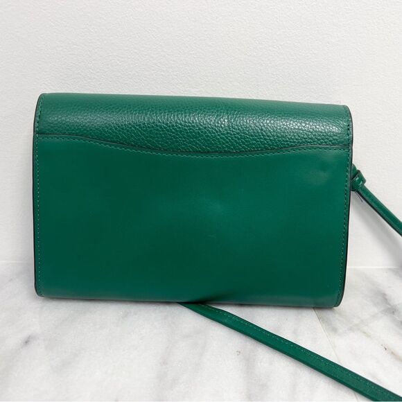 Coach Tabby Strap Clutch Crossbody Green - Picture 7 of 10